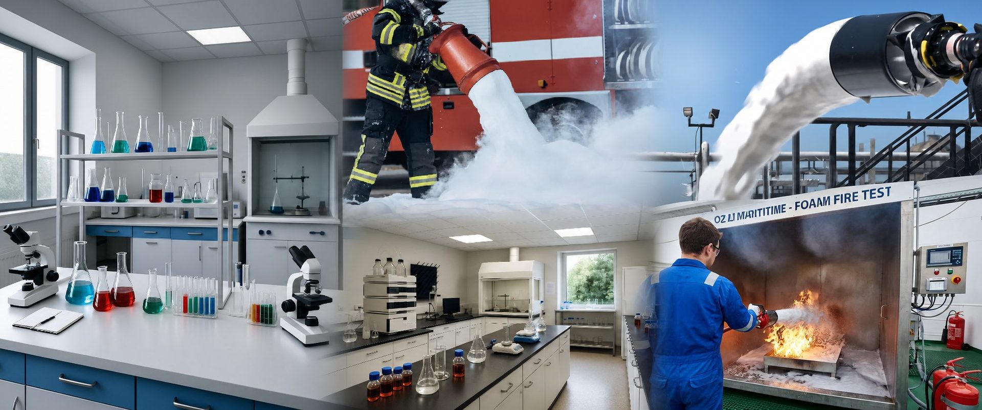 Laboratory analysis for fire-fighting and onboard systems — OZ Maritime