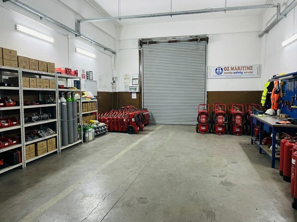 Cylinders and equipment arranged for fire-fighting service