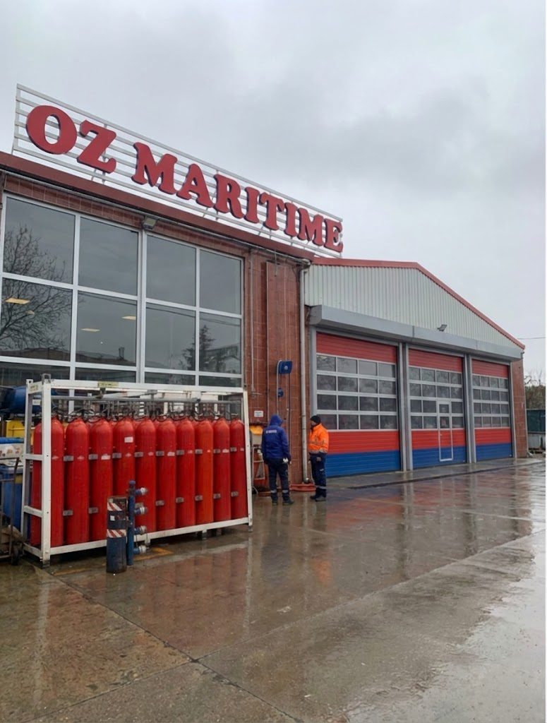 Cylinders prepared outside an OZ Maritime workshop