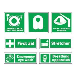 Life-Saving Appliance and First Aid Signs