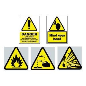Danger and Explosion Risk Warning Signs