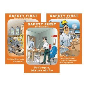 Safety First Awareness Posters