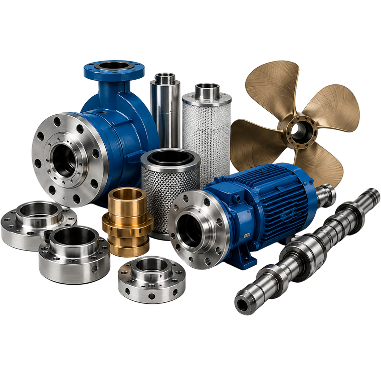Technical stores and marine components